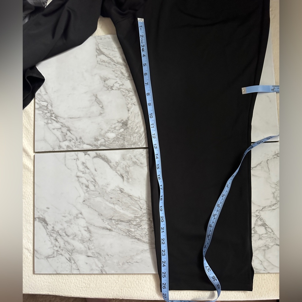17. 👩🏻💼Bloomchic Black Button & Elastic Straight Leg Classic Pants- size 18/20 - Picture 11 of 12
